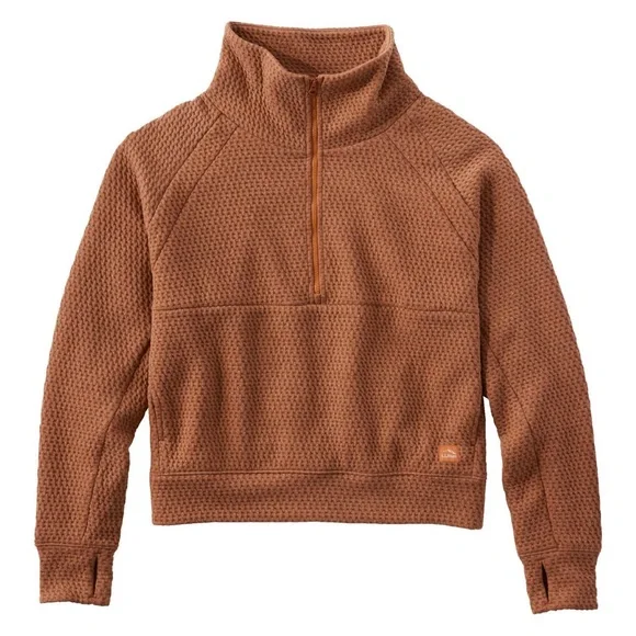 L.L. Bean Brown Quarter-Zip Sweatshirt - Picture 6 of 6